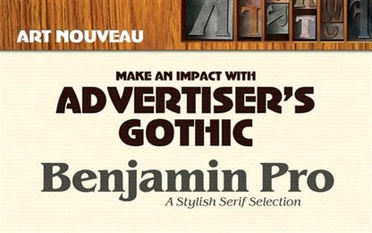 Font Collection: Elegant Art Nouveau