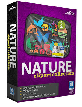 Nature Art Clipart Graphic Collection