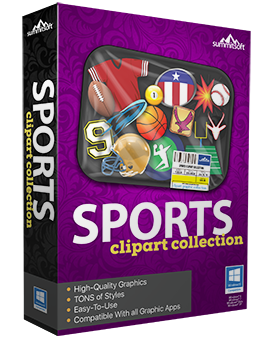 Sports Art Clipart Graphic Collection