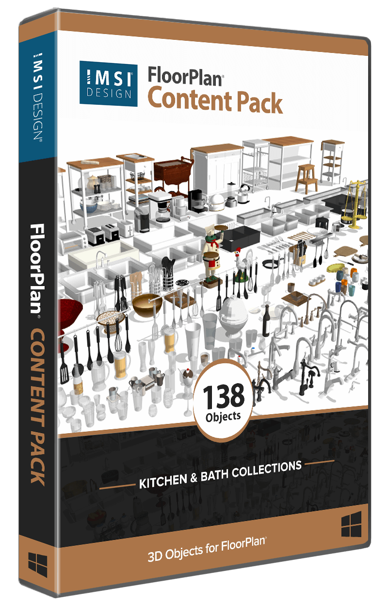 FloorPlan® Content Pack - Kitchen & Bath Collections