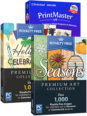 PrintMaster v9 with Premium Image Collection Bundle