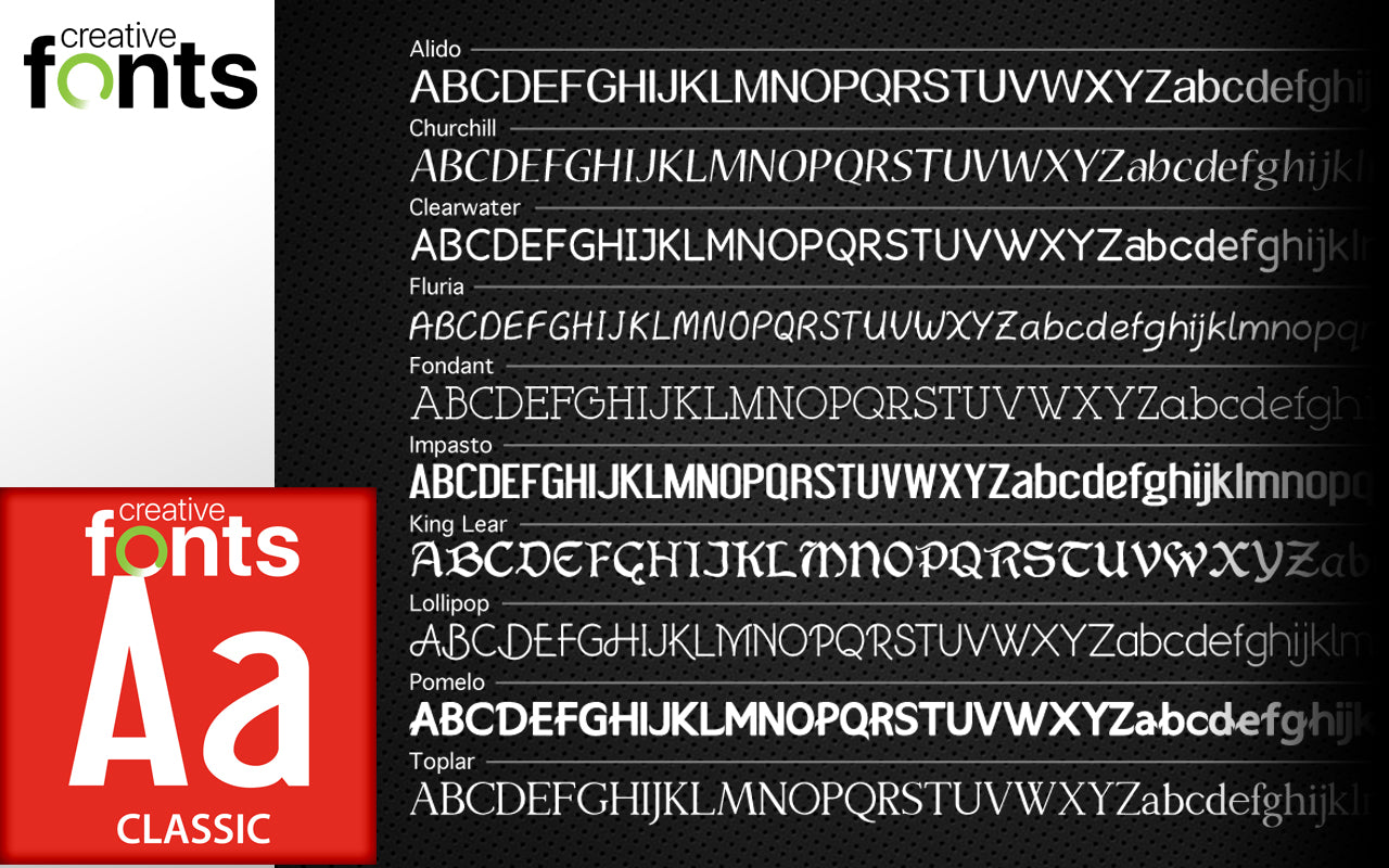 Creative Fonts Traditional Collection