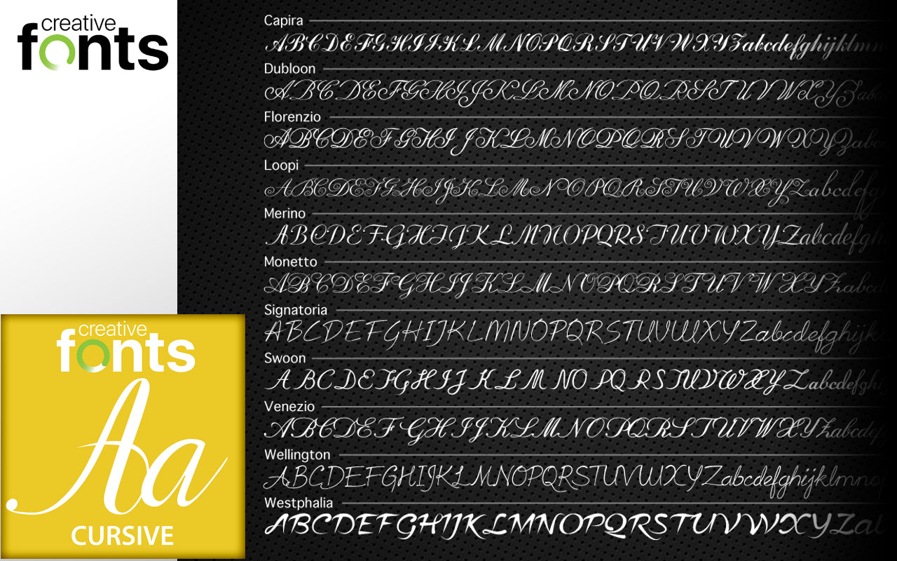 Creative Fonts Traditional Collection