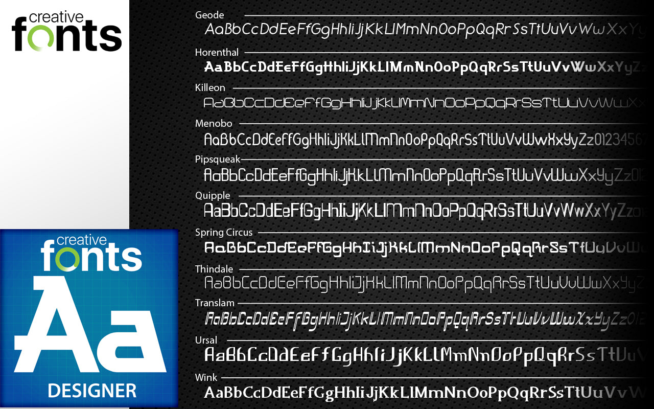 Creative Fonts Traditional Collection