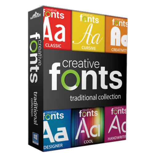 Creative Fonts Traditional Collection
