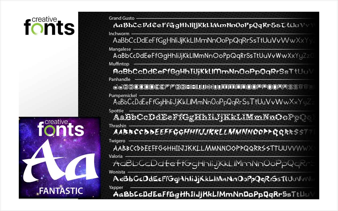 Creative Fonts Wonderful Collection