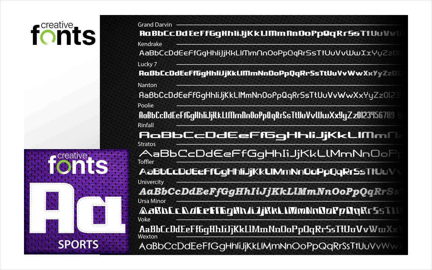 Creative Fonts Wonderful Collection