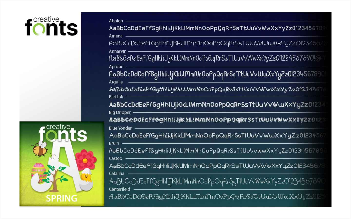 Creative Fonts Seasonal Collection